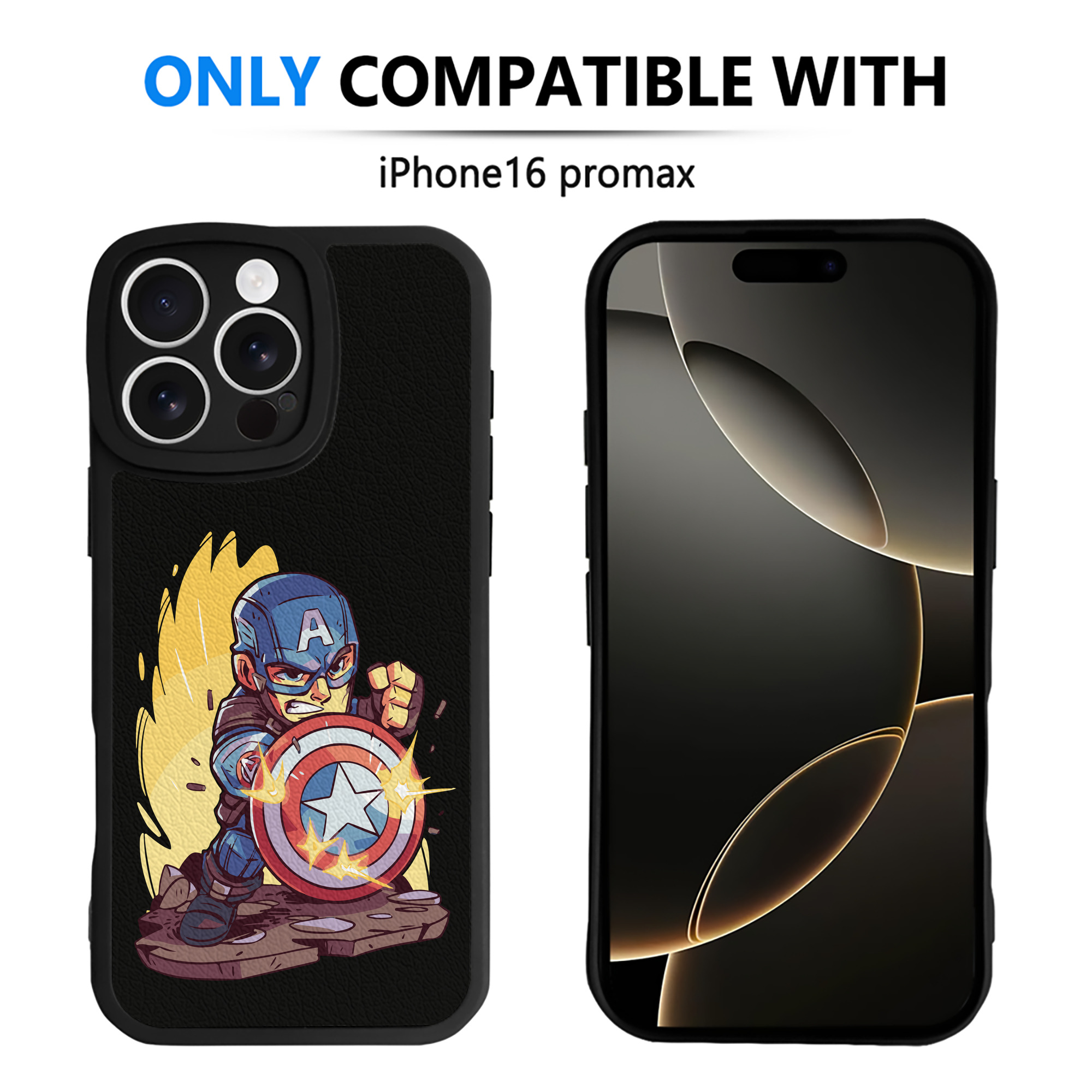 （画像用） アベンジャーズ The Avengers 【iPhone 16シリーズ対応】シリコンスマホケース（レザー調） 材質：シリコン